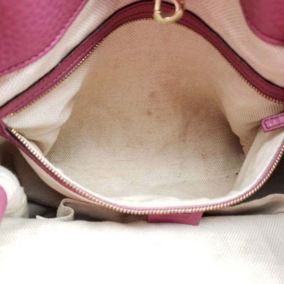 Authentic Gucci GG Soho on Chain Medium Pink Shoulder Bag - Picture 12 of 16